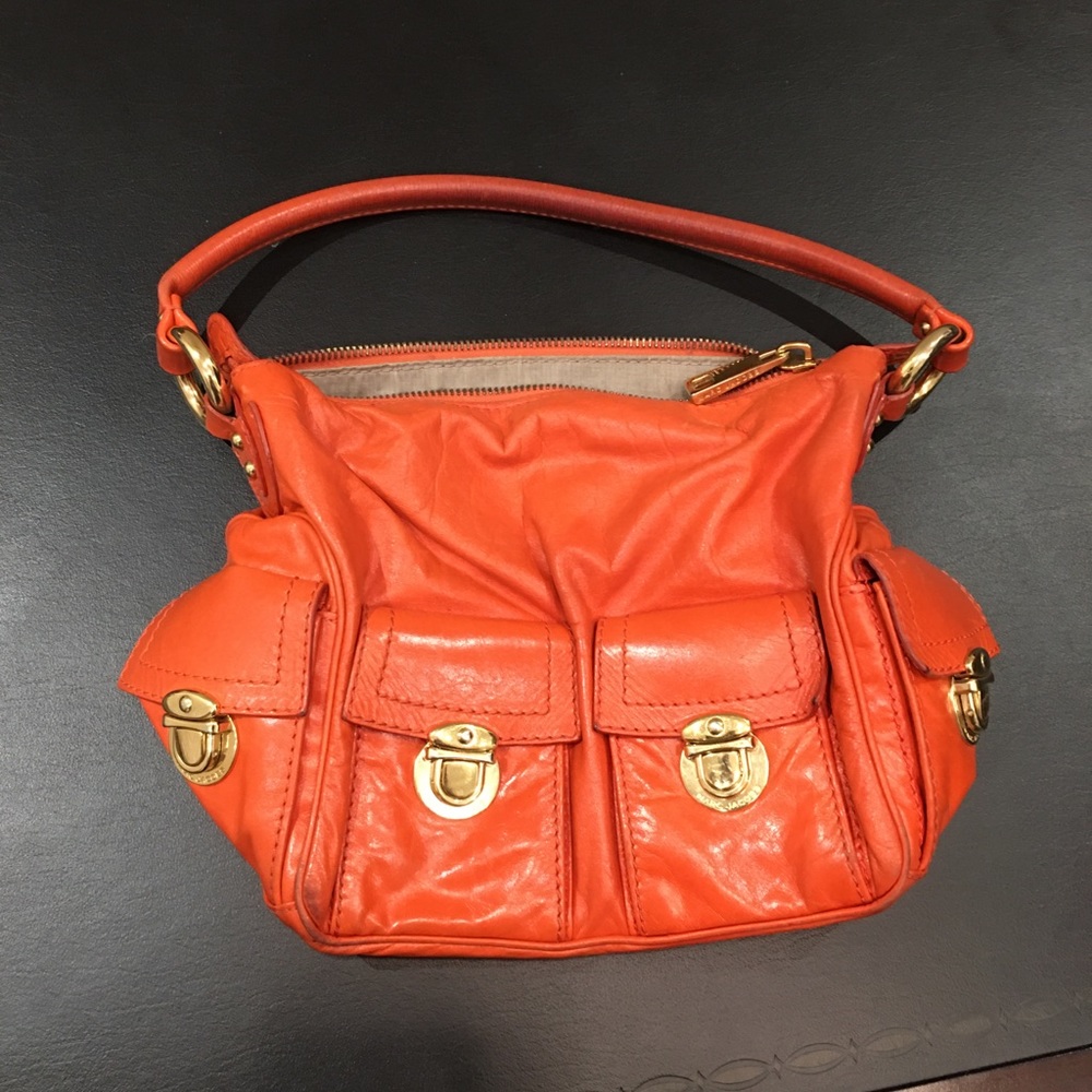 Marc Jacobs Made in Italy Hobo Orange Leather bag